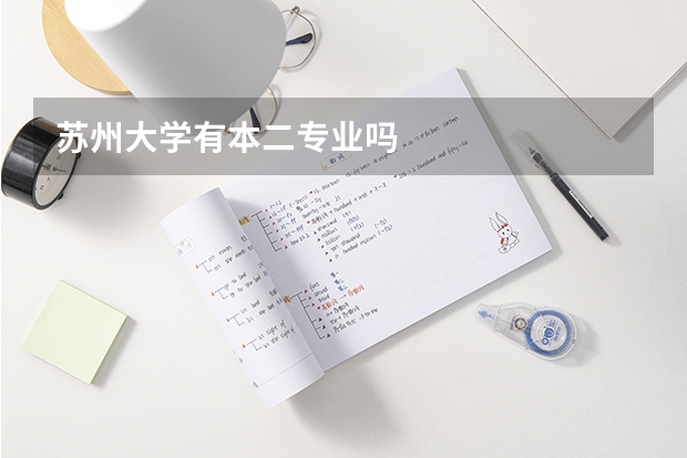 苏州大学有本二专业吗