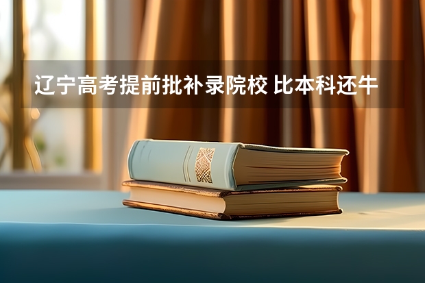 辽宁高考提前批补录院校 比本科还牛的专科学校（比较牛的专科学校）