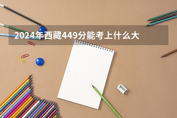 2024年西藏449分能考上什么大学？