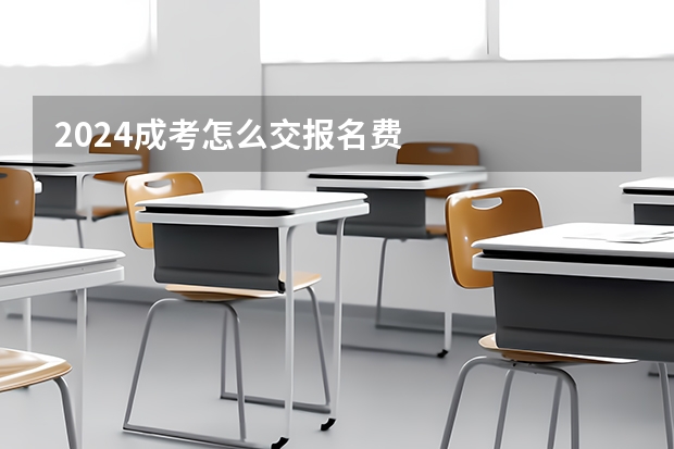 2024成考怎么交报名费