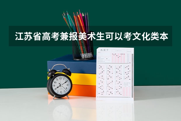江苏省高考兼报美术生可以考文化类本科吗