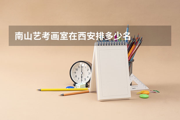 南山艺考画室在西安排多少名