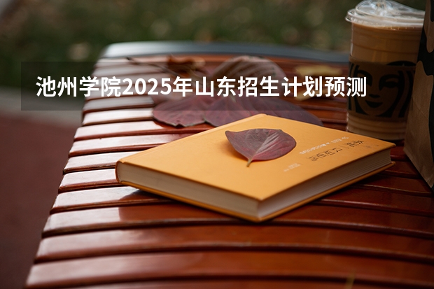 池州学院2025年山东招生计划预测